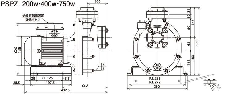 送料0円】 アクアクラフト三相電機 循環ポンプ 40PSPZ-4033A 自吸式ヒューガルポンプ 管理100