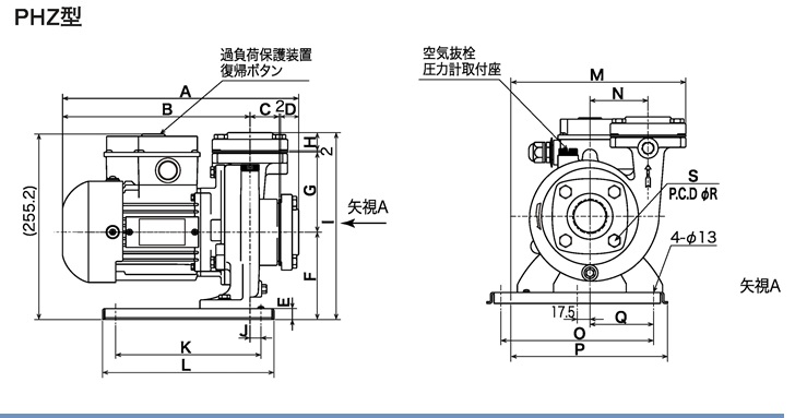 床置式循環ポンプ（ＰＨＺ型 鋳鉄製・冷温水用） | 三相電機株式会社 