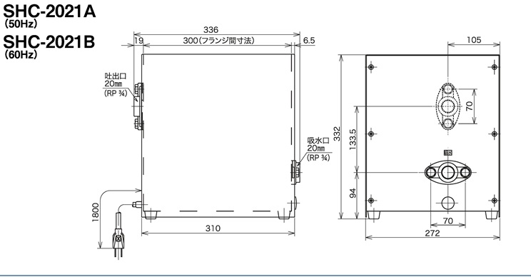 最安値に挑戦 三相電機 給湯加圧器 給水加圧ポンプ SHB-2021A2 SHB-2021B2 給水ポンプ